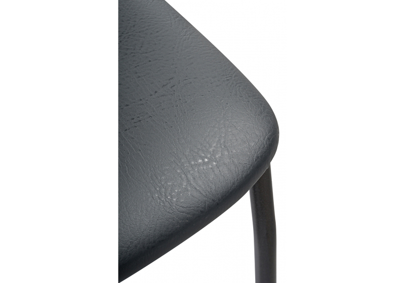 Стул на металлокаркасе, Mirilis белый полимер / серый полимер / темный мусс