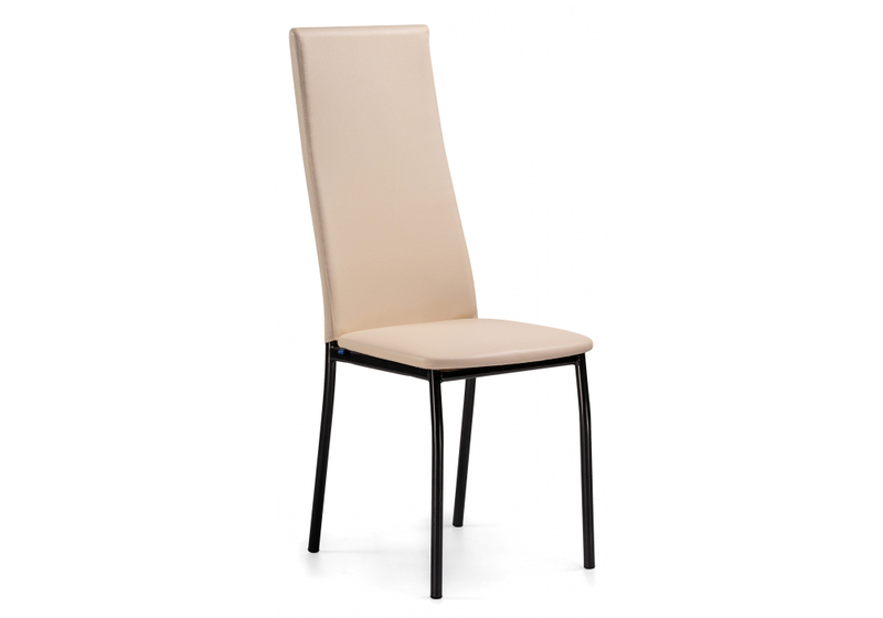 Стул на металлокаркасе, Mirilis ваниль / темный мусс