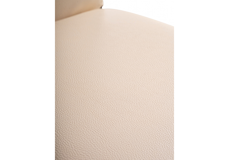 Стул на металлокаркасе, Mirilis ваниль / темный мусс