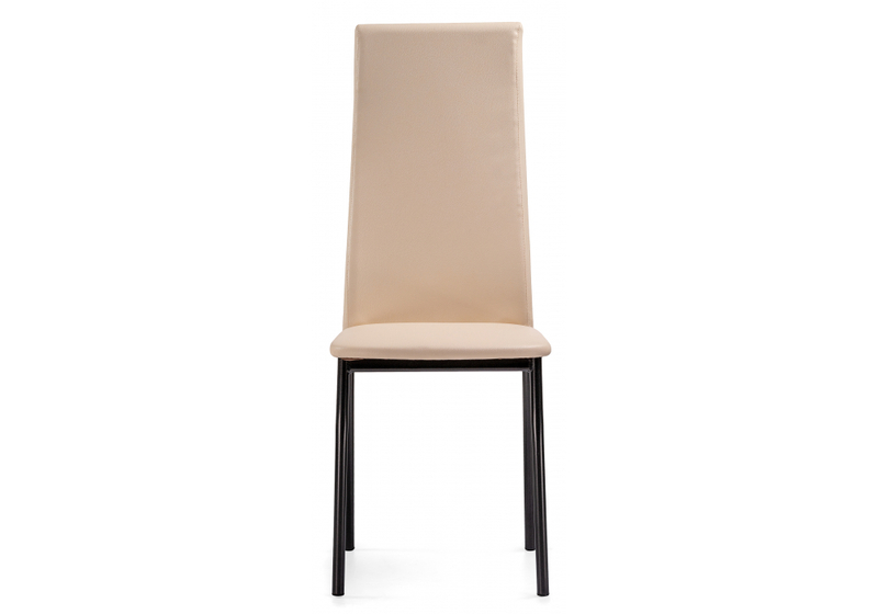 Стул на металлокаркасе, Mirilis ваниль / темный мусс