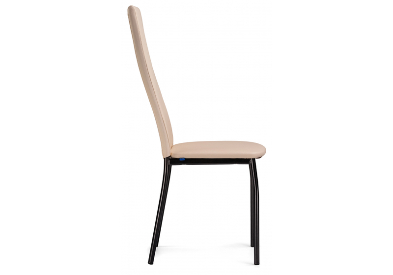 Стул на металлокаркасе, Mirilis ваниль / темный мусс