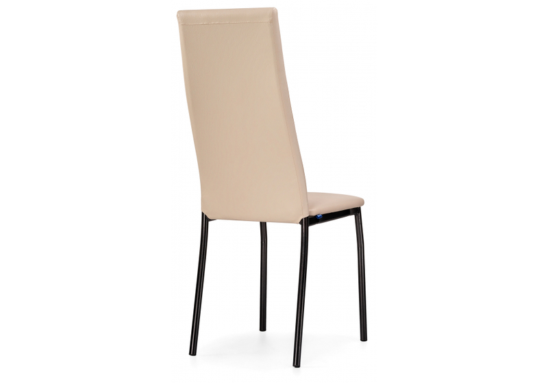 Стул на металлокаркасе, Mirilis ваниль / темный мусс