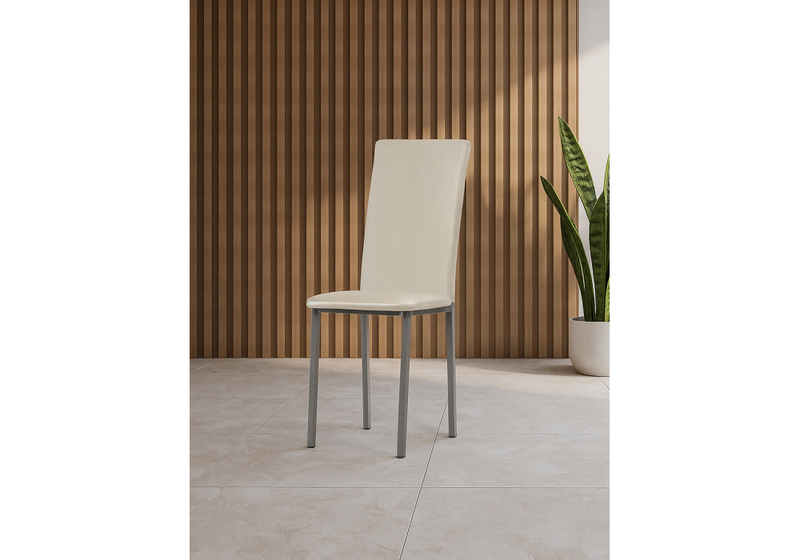 Стул на металлокаркасе, Bozanak жемчуг / крокодил искусственнвя кожа / светлый мусс