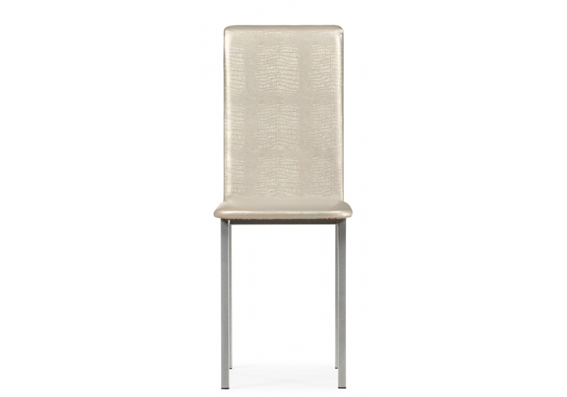 Стул на металлокаркасе, Bozanak жемчуг / крокодил искусственнвя кожа / светлый мусс