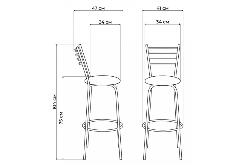 Барный стул, Sadov ваниль в крапинку / светлый мусс