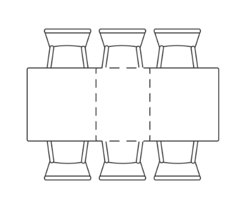Стол деревянный, Тирион бетон чикаго серый / дуб гладстоун табак