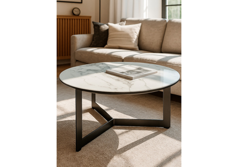 Журнальный стол, Роб D-700 белый мрамор