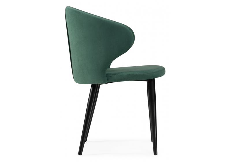 Стул на металлокаркасе, Алсисар катания изумруд / черный