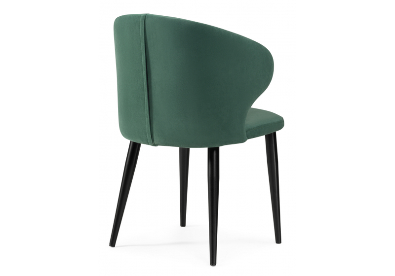 Стул на металлокаркасе, Алсисар катания изумруд / черный