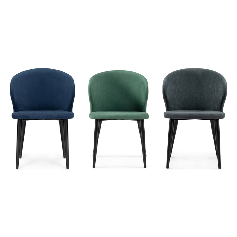 Стул на металлокаркасе, Алсисар катания графит / черный