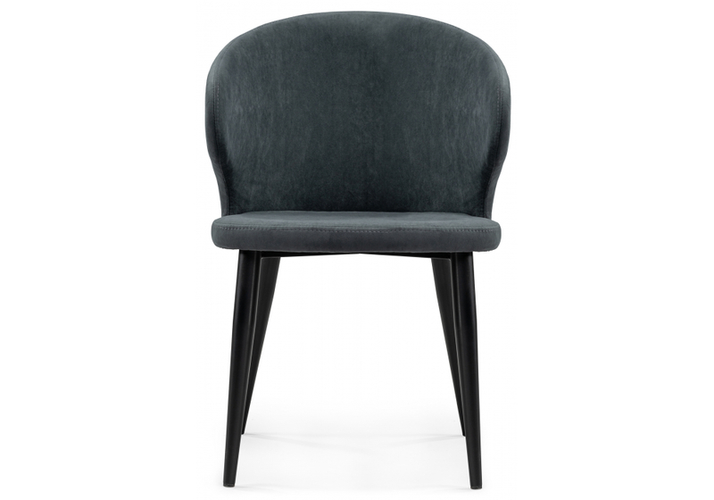 Стул на металлокаркасе, Алсисар катания графит / черный