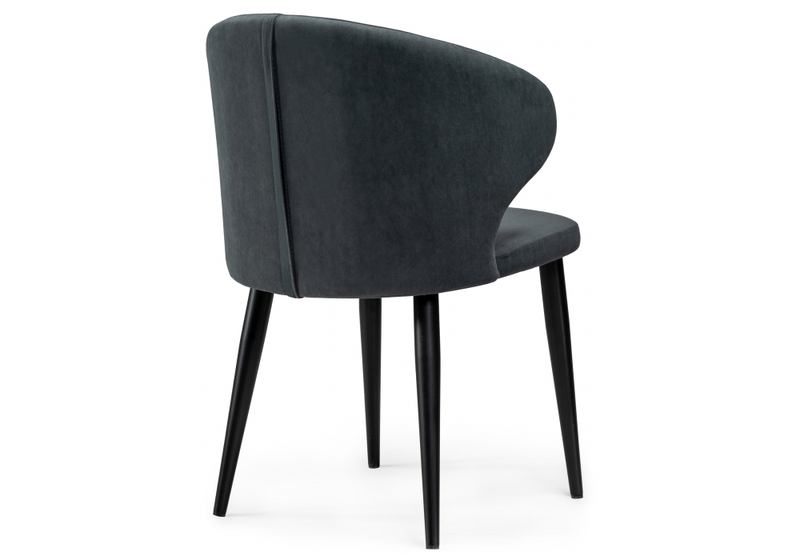 Стул на металлокаркасе, Алсисар катания графит / черный