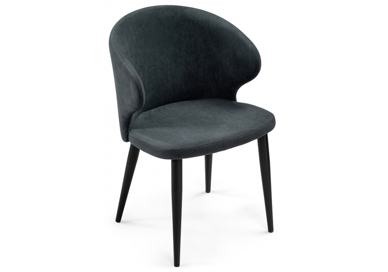 Стул на металлокаркасе, Алсисар катания графит / черный