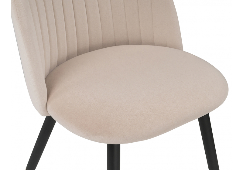 Стул на металлокаркасе, Gabi beige / black / gold