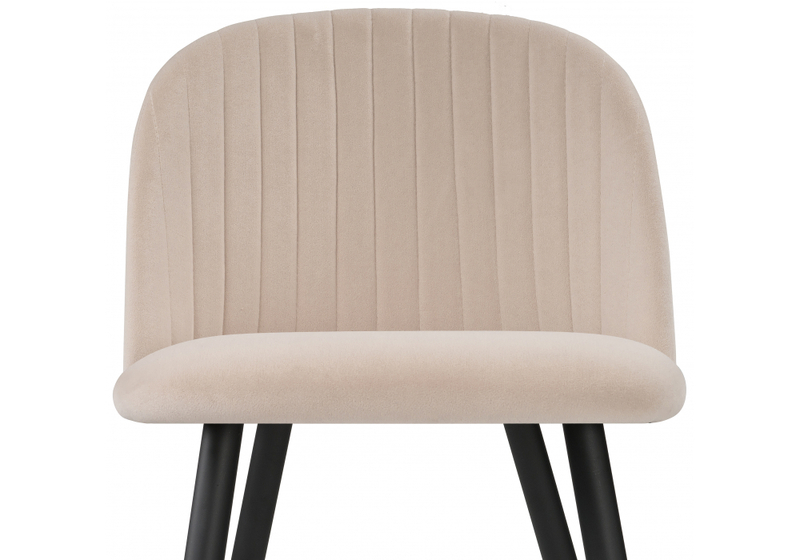 Стул на металлокаркасе, Gabi beige / black / gold