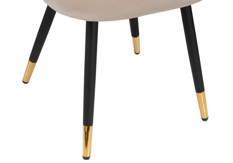 Стул на металлокаркасе, Gabi beige / black / gold