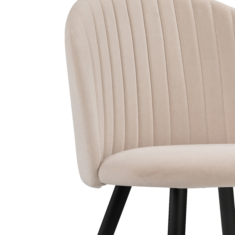 Стул на металлокаркасе, Gabi beige / black / gold