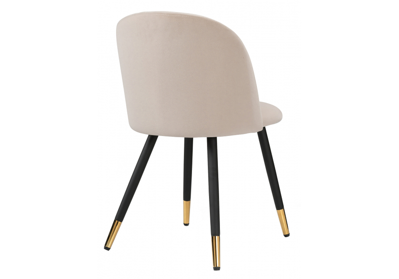 Стул на металлокаркасе, Gabi beige / black / gold