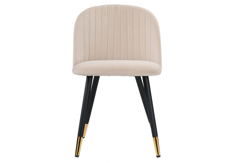 Стул на металлокаркасе, Gabi beige / black / gold