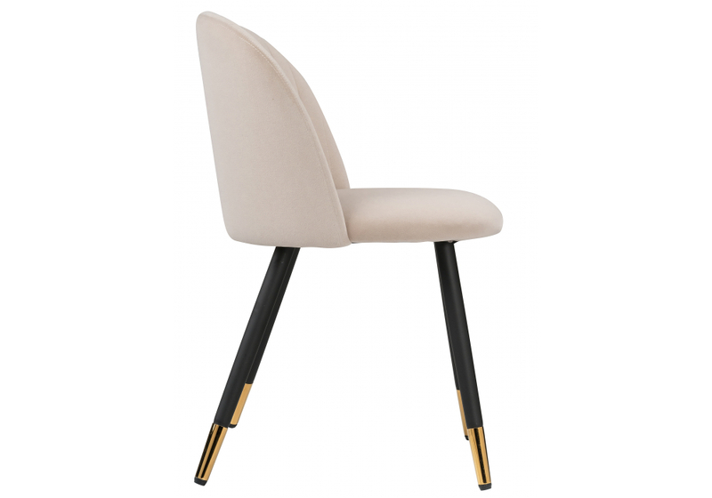 Стул на металлокаркасе, Gabi beige / black / gold