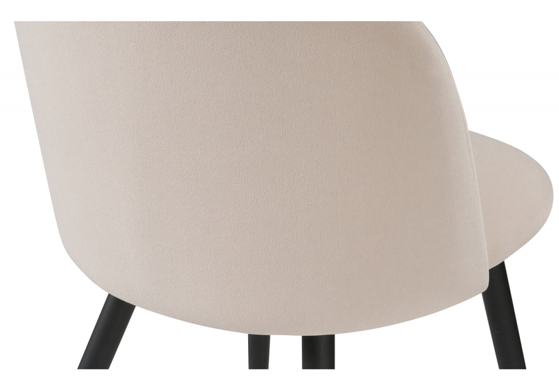 Стул на металлокаркасе, Gabi beige / black / gold