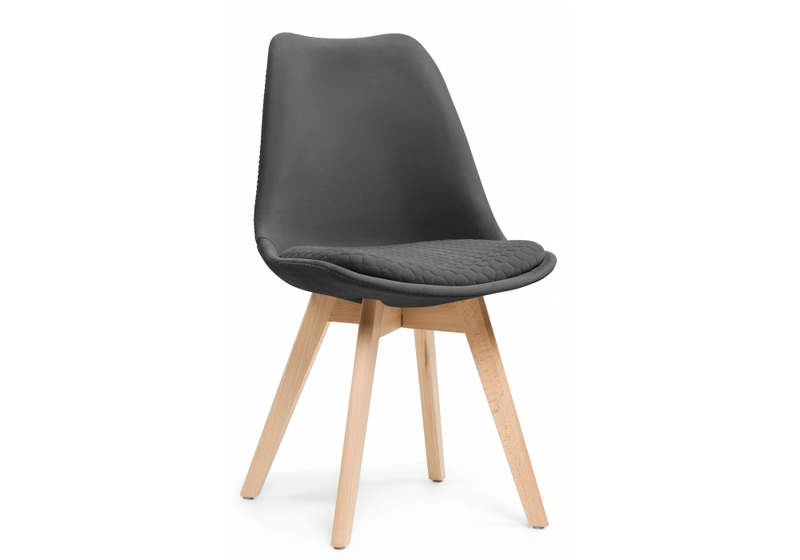 Стул деревянный, Bonuss dark gray / wood