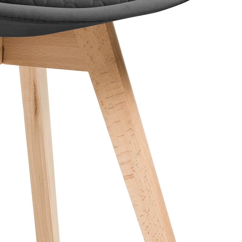 Стул деревянный, Bonuss dark gray / wood