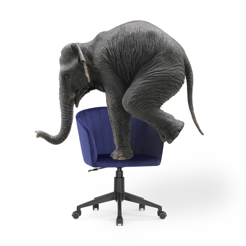 Офисное кресло, Тибо темно-синий