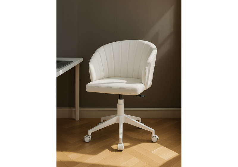 Офисное кресло, Пард экокожа белый