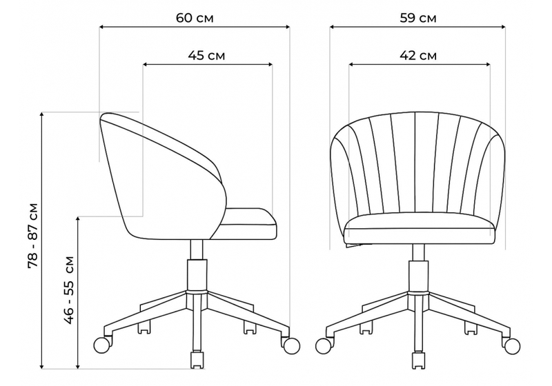 Офисное кресло, Пард confetti silver серый / белый