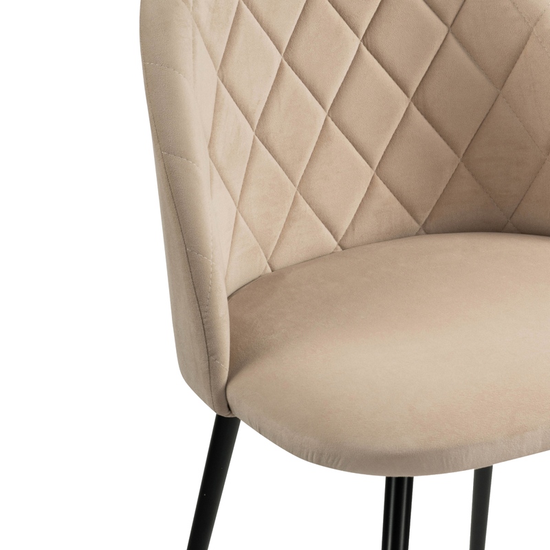 Стул на металлокаркасе, Зест микровелюр 05 / черный глянец