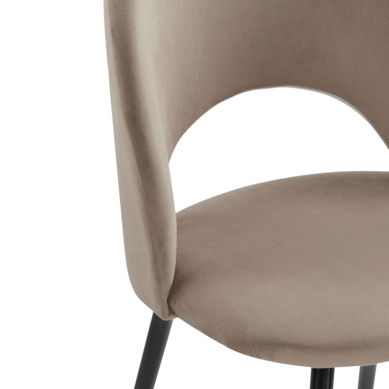 Стул на металлокаркасе, Ирре светло-коричневый / черный глянец