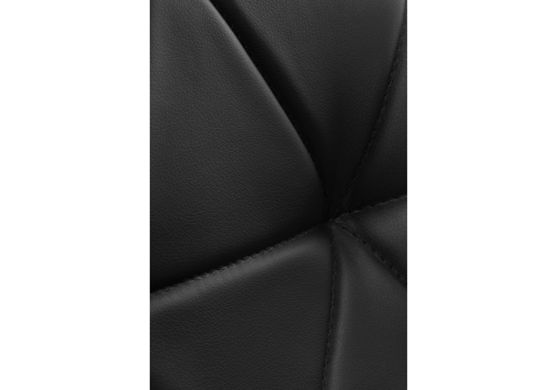 Стул на металлокаркасе, Вальд экокожа черный / черный глянец