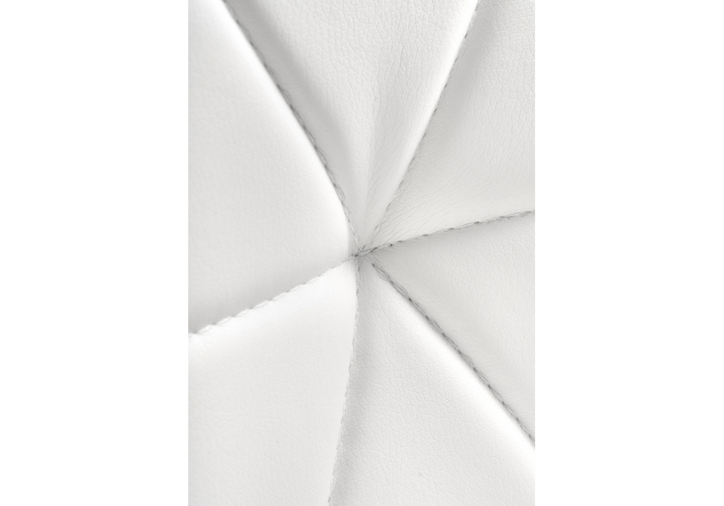 Стул на металлокаркасе, Вальд экокожа белый / белый глянец