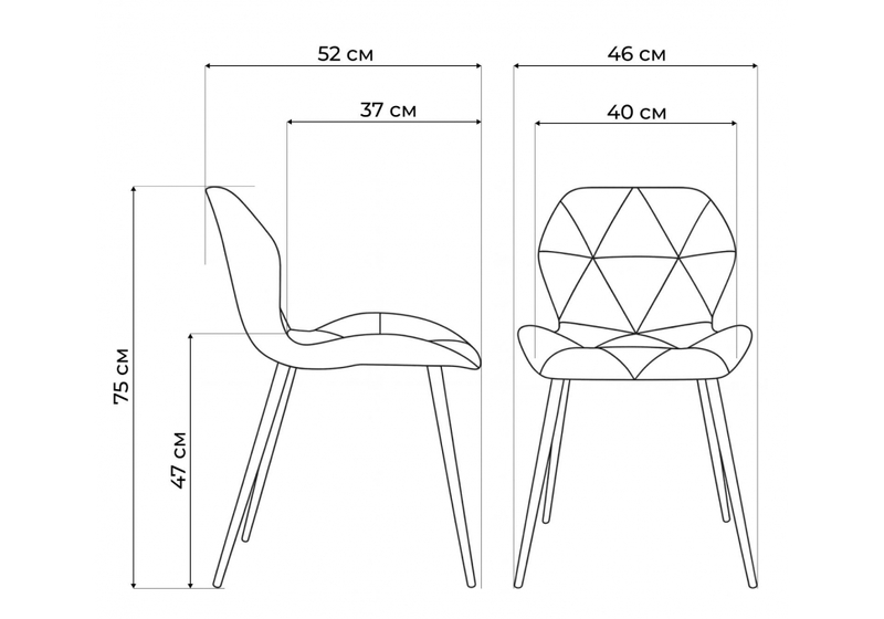 Стул на металлокаркасе, Вальд экокожа белый / белый глянец