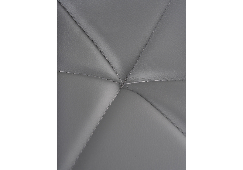 Стул на металлокаркасе, Вальд экокожа серый / серый глянец