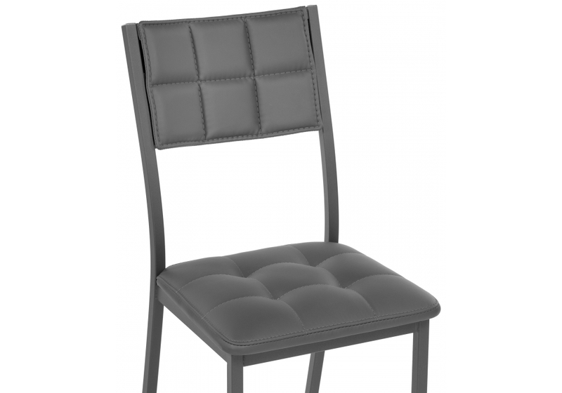 Стул на металлокаркасе, Бекал темно-серый / графит