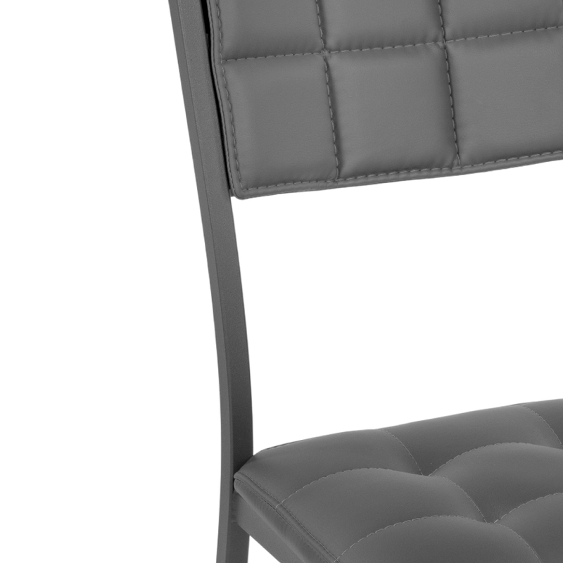 Стул на металлокаркасе, Бекал темно-серый / графит