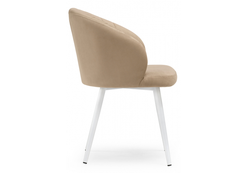 Стул на металлокаркасе, Бэнбу velutto 05 / белый