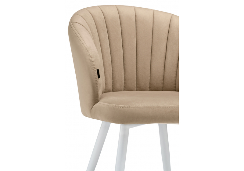 Стул на металлокаркасе, Бэнбу velutto 05 / белый