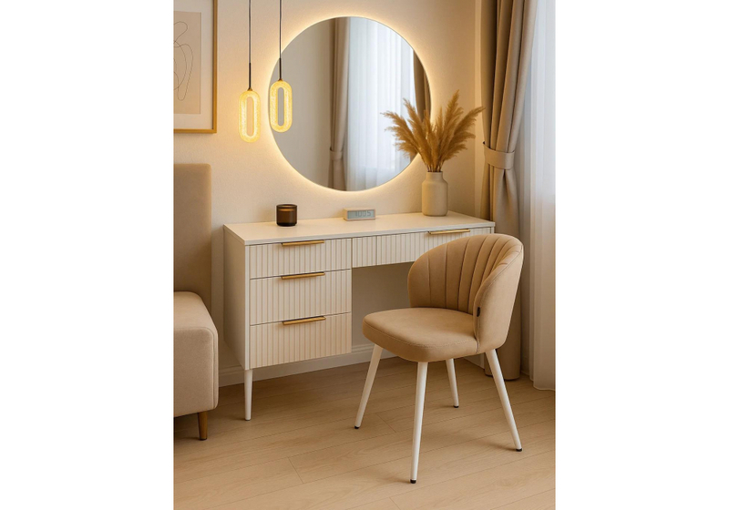 Стул на металлокаркасе, Бэнбу velutto 05 / белый