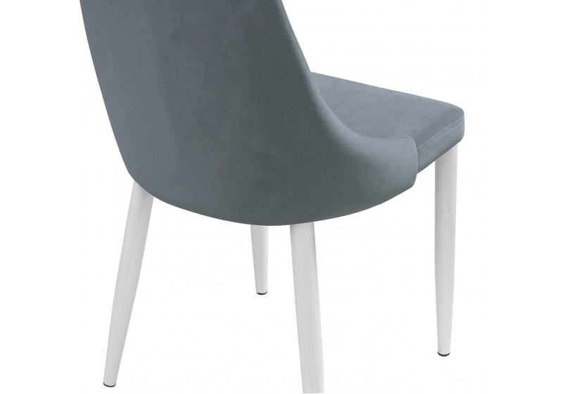 Стул на металлокаркасе, Kora white / gray