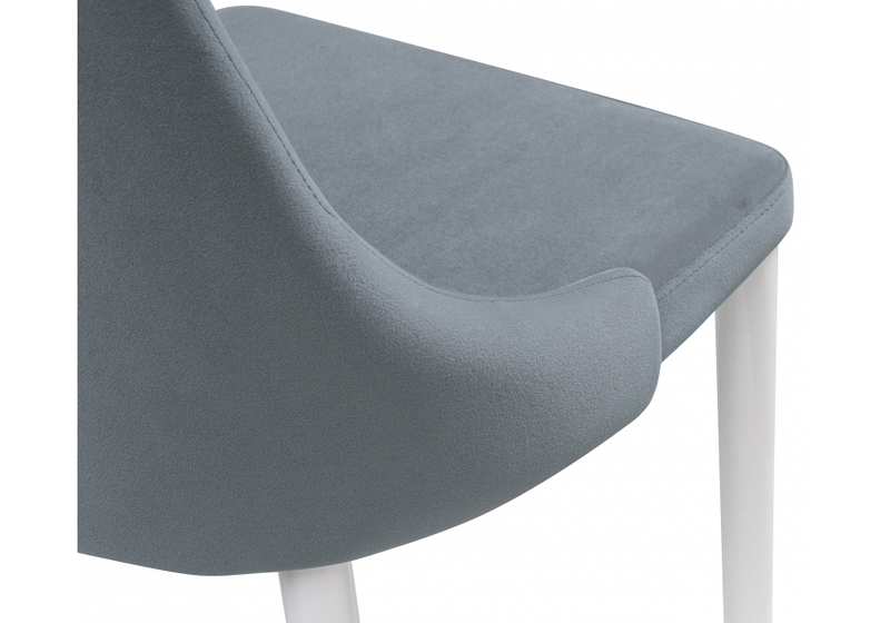 Стул на металлокаркасе, Kora white / gray