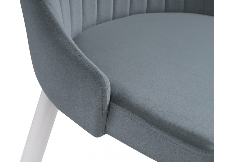 Стул на металлокаркасе, Kora white / gray