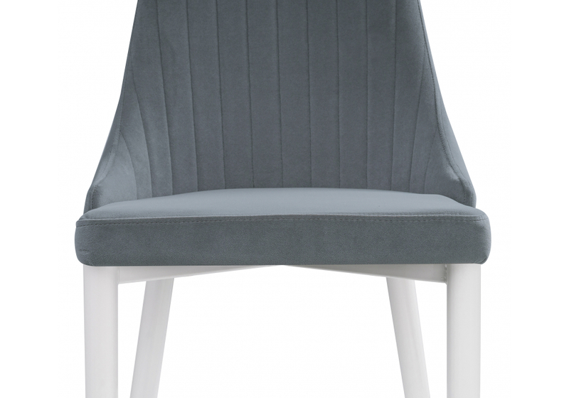 Стул на металлокаркасе, Kora white / gray