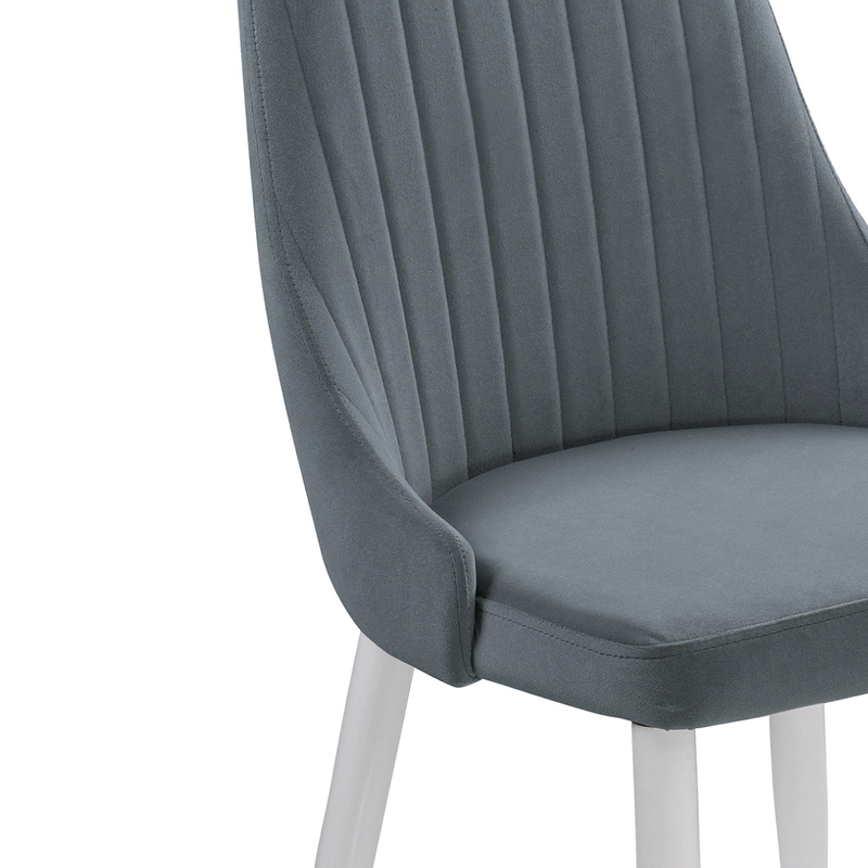 Стул на металлокаркасе, Kora white / gray