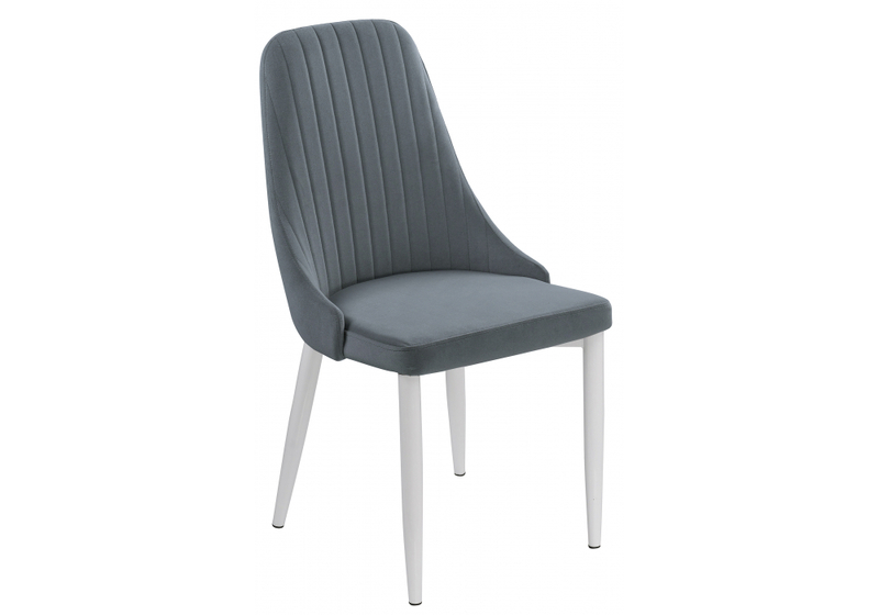 Стул на металлокаркасе, Kora white / gray