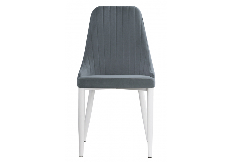 Стул на металлокаркасе, Kora white / gray