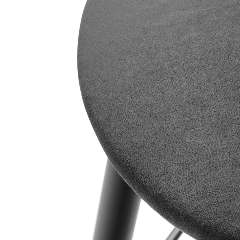 Барный стул, Гангток катания графит / черный матовый