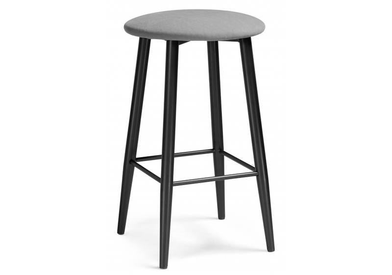 Барный стул, Гангток катания сильвер / черный матовый